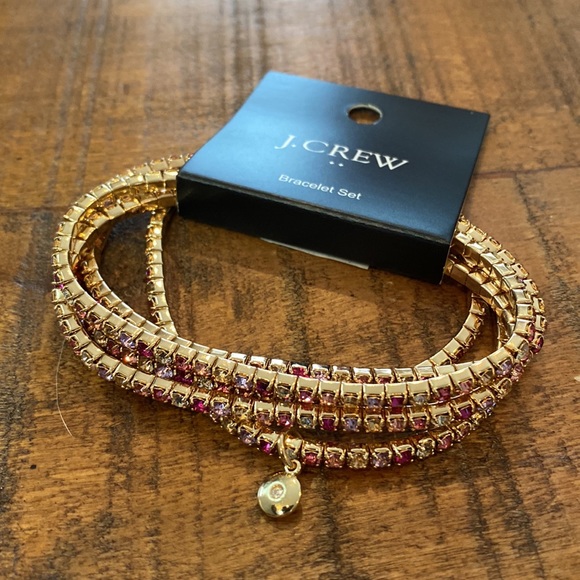 J. Crew Crystal Stretch Bracelets. Set of 5. - Picture 5 of 11